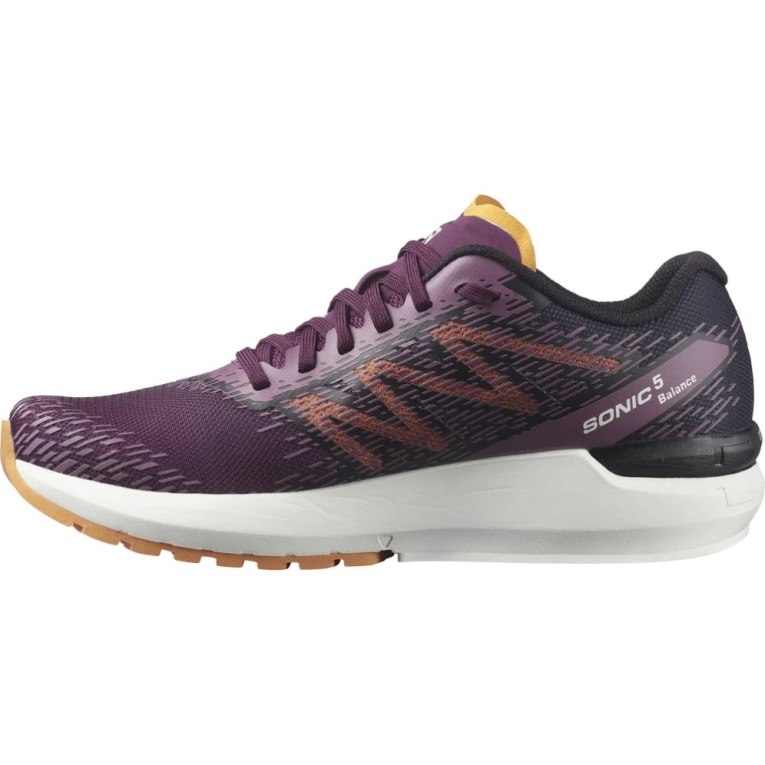 Burgundy Salomon Sonic 5 Balance Women's Running Shoes | IE DB9764